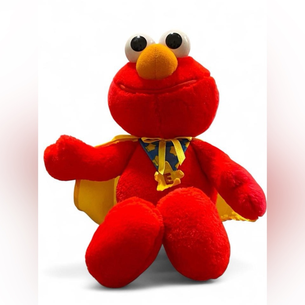 Vintage Retro Character Elmo the Superhero Plush Toy • 1997 Nostalgia